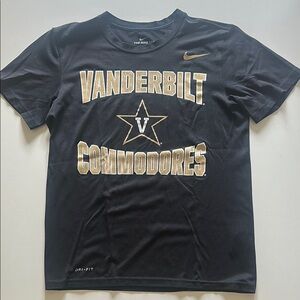 Nike Black and Gold Vanderbilt Commodores Tee